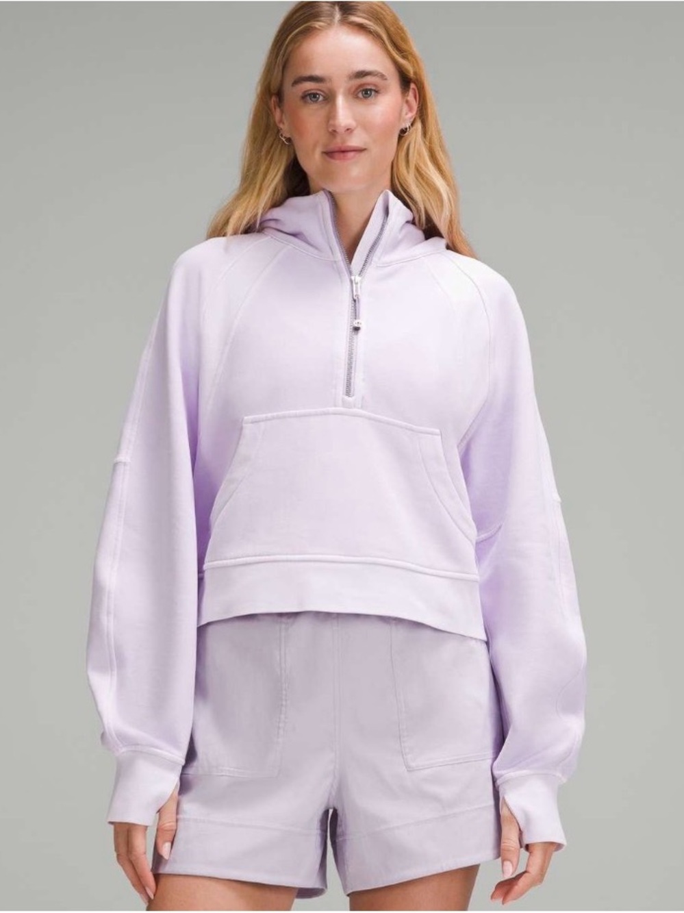 Lululemon scuba 1/2 zip size M/L